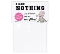 Geiserailie Funny Gift of Nothing Bag Hilarious Joke for the Person Who Has Everything Birthday Christmas Stocking Filler Secret Fun Xmas Prank Useless Gift for Men Women Family Friend