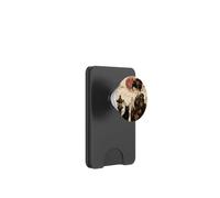 Geisha Greeting Black Cat by Stone Lantern Japanese Artwork PopSockets PopWallet for MagSafe
