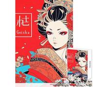 Geisha Japanese Jigsaw 1000 Pieces for Teenagers Improve Overall Mental Performance Mindful Soothing Leisure Game (38x52cm)