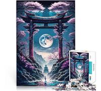 Geisha Moonlight1000 teenager Pieces Jigsaw Puzzle Educational Games Home Decoration is ideal as a gift for the whole family 38x26cm