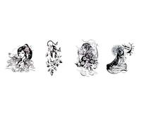 Geisha Tattoo Stickers Herbal Realistic Semi-permanent Waterproof Tattoo Juice Long-lasting Simulation Men And Women Flower Arm