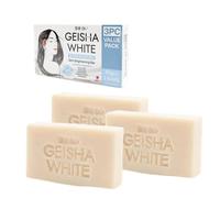 Geisha White Skin Brightening Bar, 65g, 3 Bars Value Pack