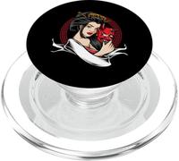 Geisha with oni mask devil demon PopSockets PopGrip for MagSafe