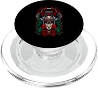 Geisha with oni mask devil demon PopSockets PopGrip for MagSafe