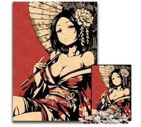 Geisha with Umbrella 1000Pieces Puzzles for Adults Jigsaw Puzzles for Adults for Birthdays And Holidays 1000 PCS(38x26cm)