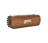 Geist. Leather & Upholstery Cleaning Brush Large | For Car Seats, Sofas, Alcantara, Fabric, Velvet, Shoes, Boots, Bags | Brown Wooden Handle with Synthetic Bristles