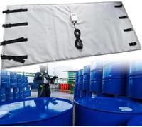 GEJLELDS 55/275 Gallon Drum Heating Blanket, 0~150℃ Adjustable Oil Drum Heating Belt, IBC Barrel Heater, Oil Drum Electric Heating Machine, Drum Heater with Temperature Controller Grey-55gallon/200l