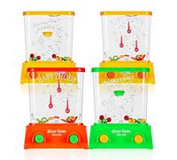 Gejoy 4 Pieces Water Games Handheld Valentines Day Gifts for Kids Mini Ring Toss Retro Pastime Toys Car Games Birthday Party Favor for Classroom Kids Adults Gifts