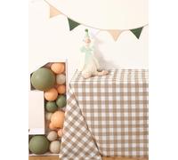 Gejoy One Silly Goose 1st Birthday Party Decorations Silly Goose Hanging Decor Swirl Gingham Baby Shower for Birthday Party Decorations Supplies (Green)