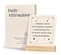 Gejoyse 60 Intelligent Change Mindful Affirmation Cards for Women with Display Stand Inspirational Motivational Positive Daily Cards for Women Spiritual Self Care Gifts for Women Friend Her