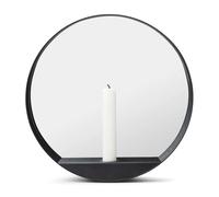 Gejst Glim mirror/candlestick Ø28 cm Black