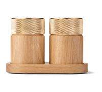 Gejst - Sina Salt And Pepper Mill Set, Oak / Brass - Oak