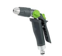 GEKA Plus 46.1006.9 Multi-Spray Nozzle (Continuously Adjustable, One-Hand Operation, Permanent Lock, Non-Slip, Garden Hose Attachment, Garden Watering, Spray Nozzle for Garden Hose)
