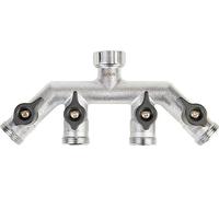 GEKA Plus Way valves with External Thread (for Separate use of Four Water outlets, for Home, Garden, Workshop, etc.) 46.0434.9, mit Außengewinde