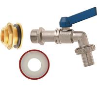 Geka Rain Barrel Connection Set MS IG 3/4 Inch Nominal Size 19mm AG 1 Inch