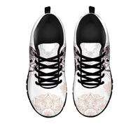 Gekhuqory Boho Mandala Elephant Print Casual Sneaker Women Outdoor Sport Running Shoes Lightweight, Size 5 UK