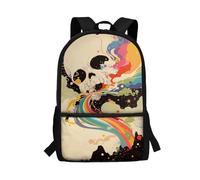 Gekhuqory Colorful Skull Print School Backpack for Boys 8-9/10-11/12-14 Cool School Bag Rucksack Backpacks 17 Inch Middle Schoolbag Student Teen Back Pack Bookbag for 7 th Grade