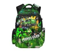Gekhuqory Garbage Truck Graffiti Print Schoolbag for Women