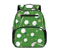Gekhuqory Golf Clubs & Golf Balls Pattern Girls Kindergarten Backpack for Preschool