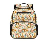 Gekhuqory Guinea Pig Floral Pattern Toddler Backpack for Boys