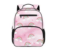 Gekhuqory Rainbow Star Pattern Kids Backpack for Family Reunion
