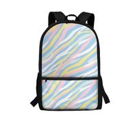 Gekhuqory Stripes Print Bookbag for Boys 14 Years Backpack Kids 10-12t School Bag Bookbag for 7th Grade Girls School Backpacks Middle Student Book Bag