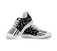 Gekhuqory Unisex Sports Running Shoes Non-Slip Trainers Athletic Sneakers Lightweight for Walking Jogging Gym Fitness with Music Piano Keyboard Design, Size 8 UK