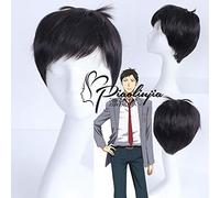 Gekkan Shoujo Nozaki-Kun Nozaki Umetarou Cosplay Wig Short Black Heat Resistant Synthetic Halloween Party Play Wigs Pl-380