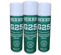 Gekko Carpet Fabric Spray Adhesive 3x500ml | Non-Chlorinated, Low Odour, Fast Drying Clear Contact Adhesive For Carpets Fabric | Heavy Duty Spray Glue