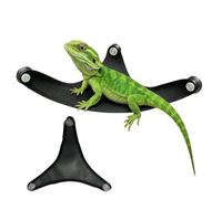 Gekko Hammock, Mesh, Breathable, Suction Cup, Terrarium Accessories | Lizards Rest and Seat | Very Suitable for Chameleons, Geckos and Land Turtles; for Climbing, Playing, Sunning and