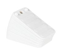 GeKLok Toilet Leveling Shims, 6pcs Stackable Furniture Pads Durable Toilet Leveling Shims Hardware Non Slip Hardware Stable Furniture Pads Stackable Tables (white)