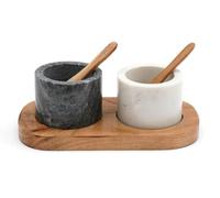 Geko Marble Salt and Pepper Bowls