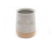 Geko Natural Ceramic Utensil Holder 15cm