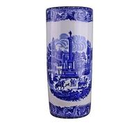 Geko Umbrella Stand, Vintage Blue & White Townscape Design