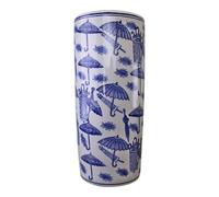 Geko Umbrella Stand, Vintage Blue & White Umbrella Design