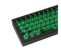 GEKUCAP 157 Keys Clear Keycaps Full Set, Custom Cherry Profile Keyboard Keycaps, Transparent PC Material Keycaps for 60% 65% 75% 100% Cherry Gateron Mx Switches Mechanical Keyboard（Green）