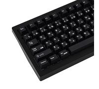 GEKUCAP Black Japanese Keycaps 129 Keys, Minimalist Style Cherry Profile Key Caps, PBT Dye Sublimation Customized Keycaps Set Compatible with Cherry MX Switches Mechanical Keyboards