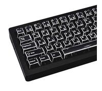 GEKUCAP Black Japanese Manga Keycaps, Custom PBT Dye Sublimation Key caps 130 Keys, Cherry Profile Keycap Set Fit for 61/64/87/104/108 Cherry MX Switches Mechanical Keyboard