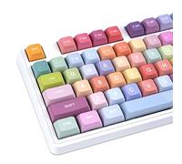 GEKUCAP Custom Keycaps, 133 Keys Candy Bear Cute Keycap, Dye Sublimation PBT Key Caps, XDA Profile Keycaps Set for Cherry MX Gateron Kailh Switches Mechanical Keyboards 61/64/68/84/87/104/108