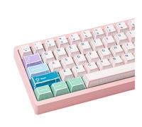 GEKUCAP PBT Keycaps - 153 Keys, Cherry Profile Dye-Sublimation, Manga Japanese Theme Pink Keycaps Anime Cute Custom Keycap Set for Cherry Gateron MX Switches Mechanical Keyboards