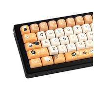 GEKUCAP Thick PBT Keycaps Set, Cute Halloween Theme Keycap Cherry Profile, Dye-Sub Round Keycaps 145 Keys, Custom Kawaii Keyboard Key caps Set for for Cherry Gateron MX Swithes Mechanical Keyboards