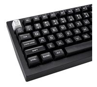 GEKUCAP WOB Keycaps 160 Keys, Double Shot PBT Custom Keycap Set, Minimalist Style Black SA Profile Keyboard Keycaps for Cherry Gateron MX Switches Mechanical Keyboard