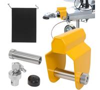 Gekufa Caravan Hitch Lock Compatible with ALKO AK130 AK160 AKS1300 AKS2004 AKS3004 High Security Anti-Theft Coupling Lock with Hardened Steel Armor