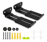 Gekufa Soundbar Wall Mount Bracket Depth Adjustable 3.5in to 6.3in Universal Sound Bar Bracket Compatible with Samsung Sony Bose Sonos JBL and More Hold Up to 33 lbs