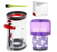 Gekufa Upgraded Dust Bin & HEPA Filter Compatible with Dyson V11, V15, SV14, SV15, SV22 Restores Vacuum Suction Power and Performance by Poweka Replace 970050-01 965443-01