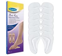 Gel Arch Support Pads Plantar Fasciitis Shoe Inserts Insole, 6 Pairs Adhesive High Arch Pad Flat Feet Shoe Inserts Arch Cushions for Relieve Pressure and Foot Pain, One Size, Unisex (Clear)