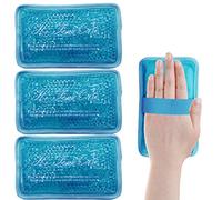 Gel Beads Ice Pack, Hot Cold Pack, Reusable Ice Pack, for Injury, Swelling, Pain Relief, Knee, Shoulder, Foot, Ankle, Neck, Hip, Elbow, Back, Wisdom Tooth Pain/3PCS/Blue