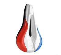 Gel Bike Seat Cushion 28.5cm Breathable Hollow Design(Red blue white)