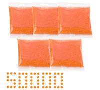 Gel Blaster Bullets - 50,000 Pcs Refill, 7-8 mm Orange Gel Balls for Teens & Adults