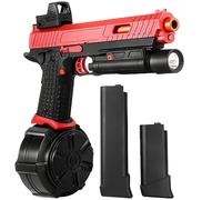 Gel Blaster JM-X5,Upgrade Version for X2,Gel Toys with Goggles and Drum, Christmas Easter Outdoor Games and Backyard Fun for Ages 14 years old and up and Adults,Red